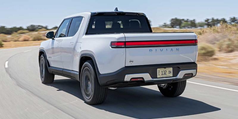 Rivian R1T: Rückansicht