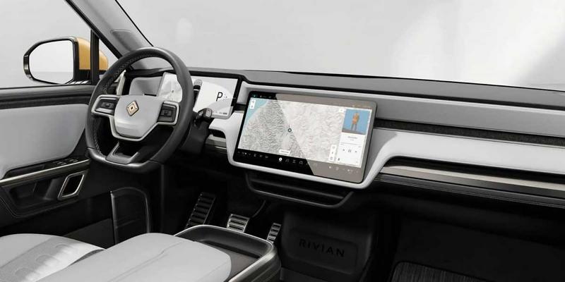 Rivian R1T: Innenraum und Infotainmentsystem