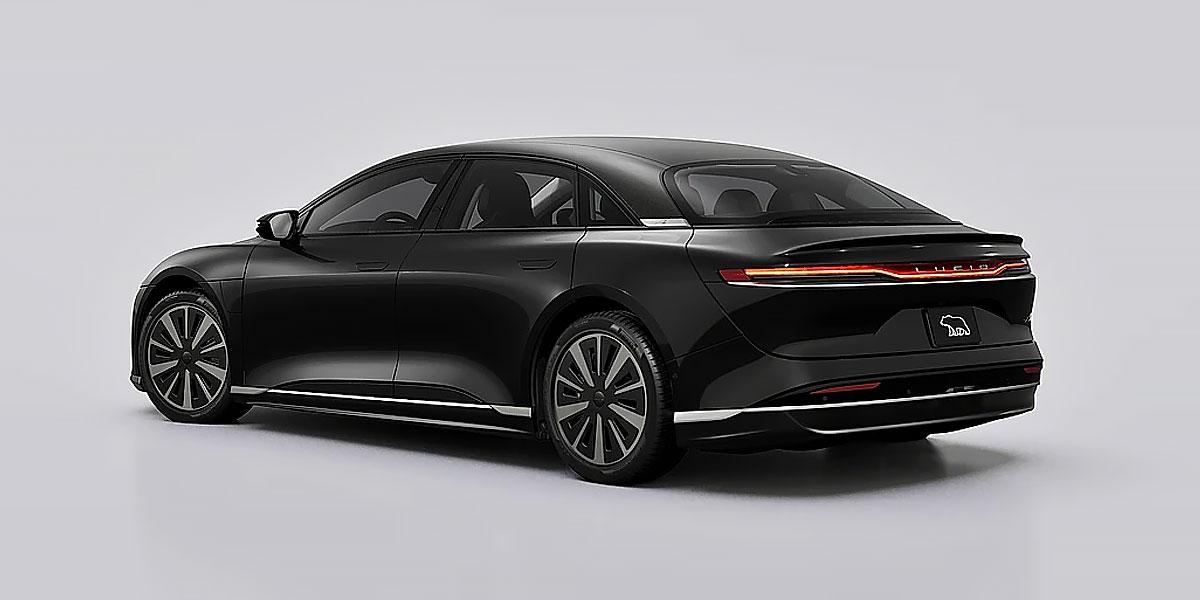 Lucid Air: Rückansicht