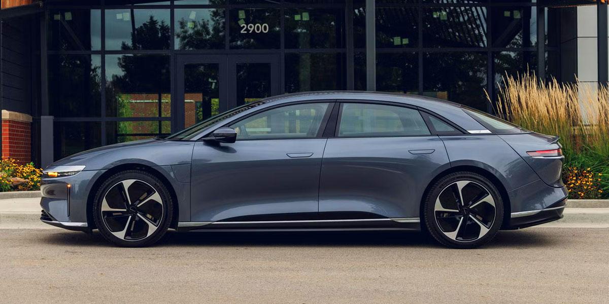 Lucid Air: Ansicht von links