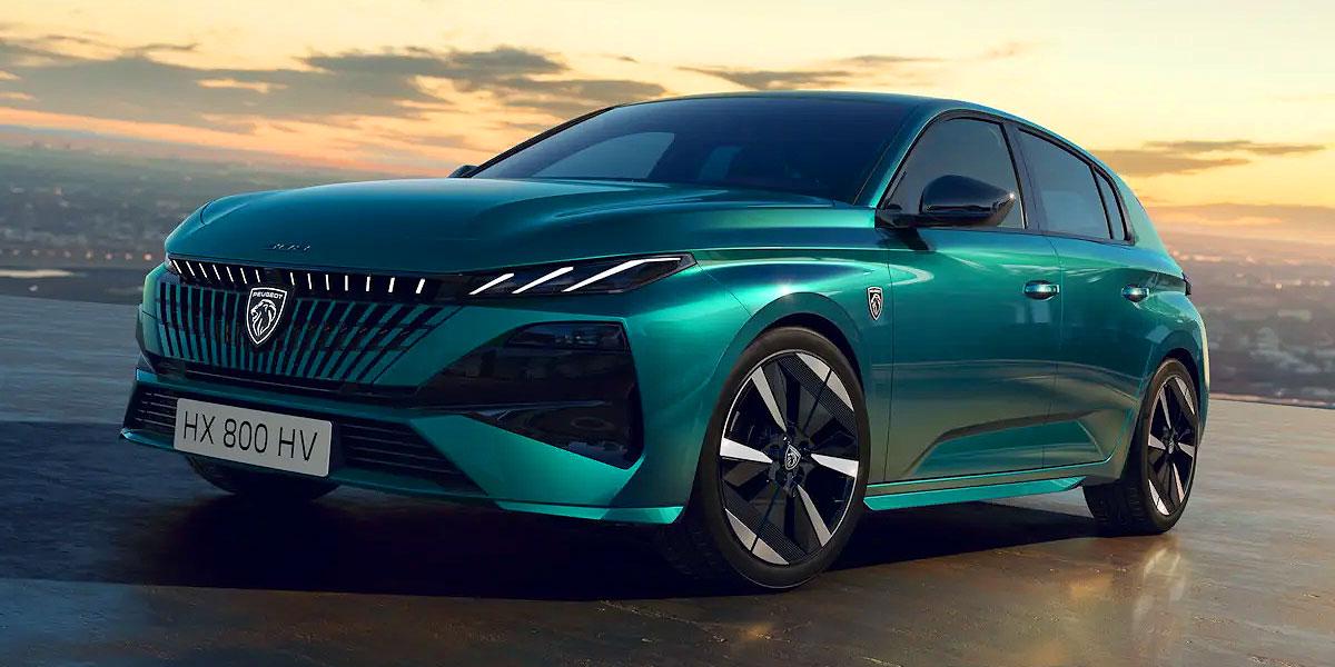 Peugeot e-308: Ansicht von links