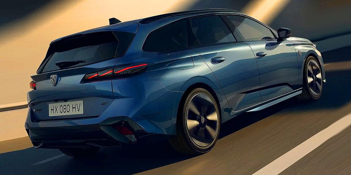 Peugeot e-308: Rückansicht