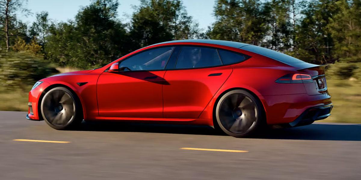 Tesla Model S: Ansicht von links