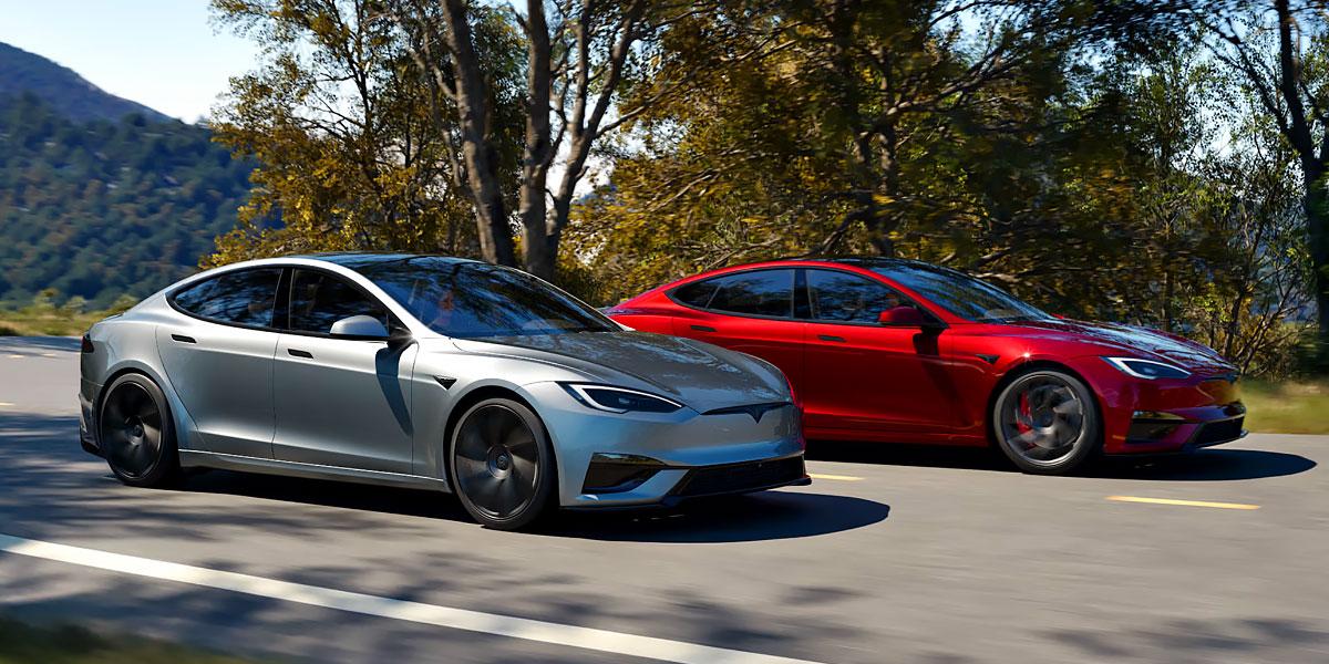 Tesla Model S: Ansicht von rechts