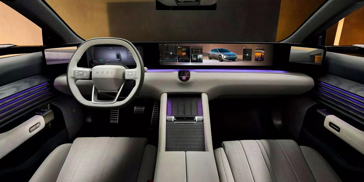 AUDI E7X: Interieur & Technologie