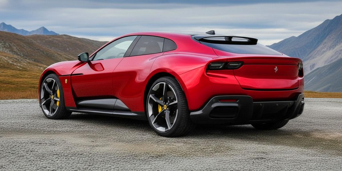 Ferrari Elettrica: Rückansicht