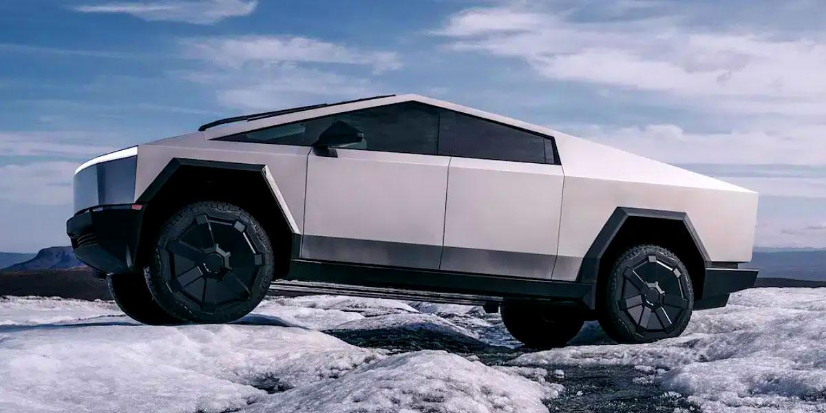 Tesla Cybertruck: Ansicht von links