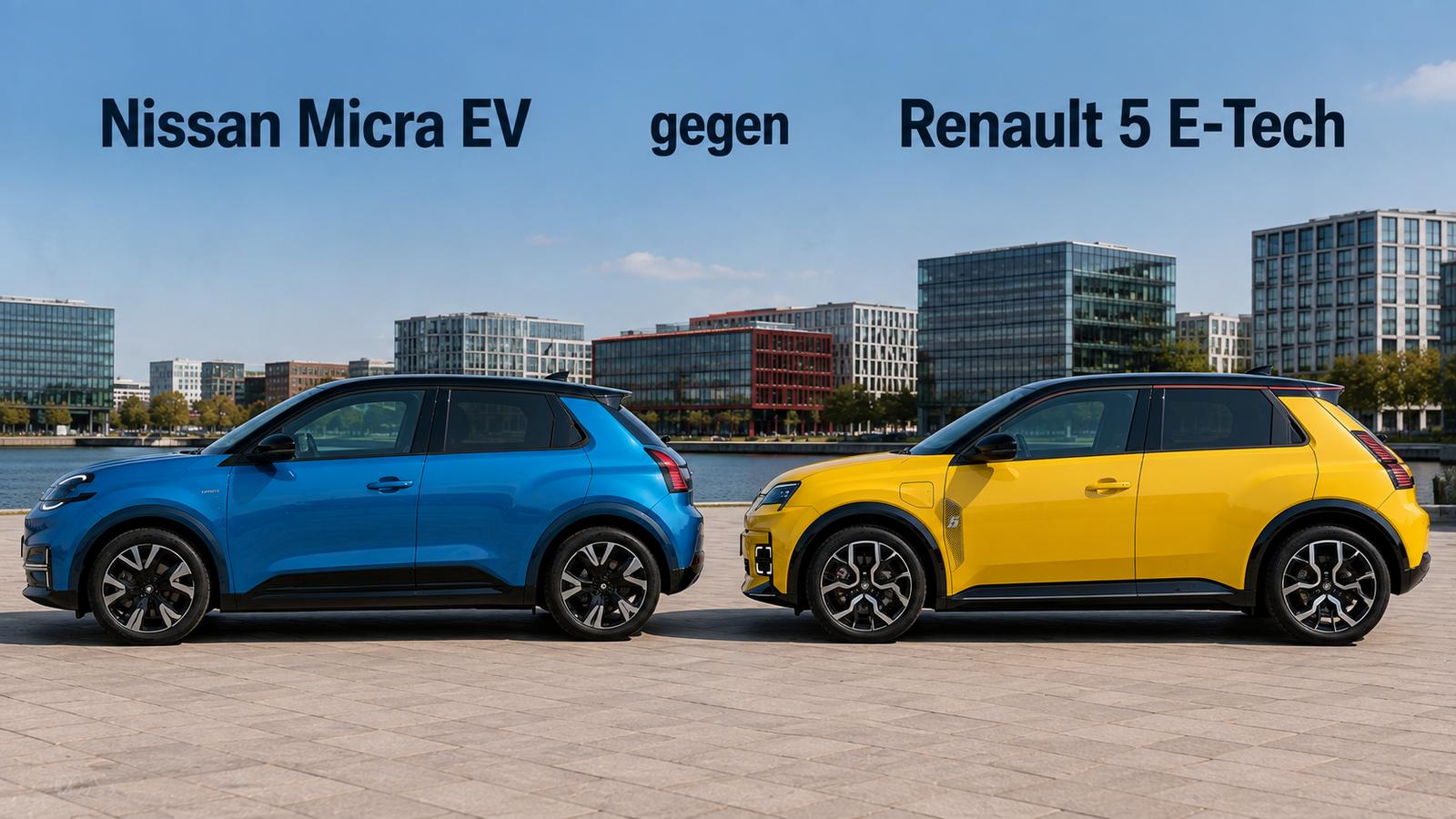 Nissan Micra EV gegen Renault 5 E-Tech im Härtetest 
