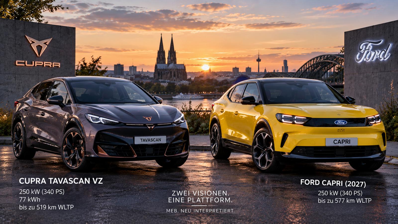 Cupra Tavascan gegen Ford Capri