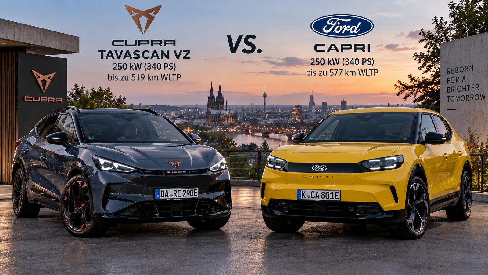 Cupra Tavascan gegen Ford Capri
