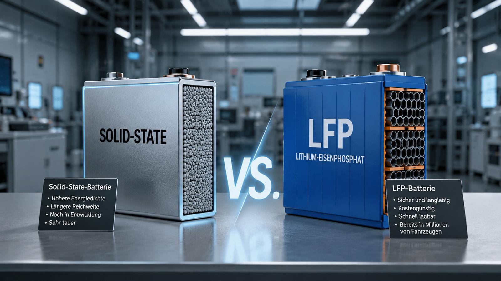Feststoffbatterie vs. LFP (2026)