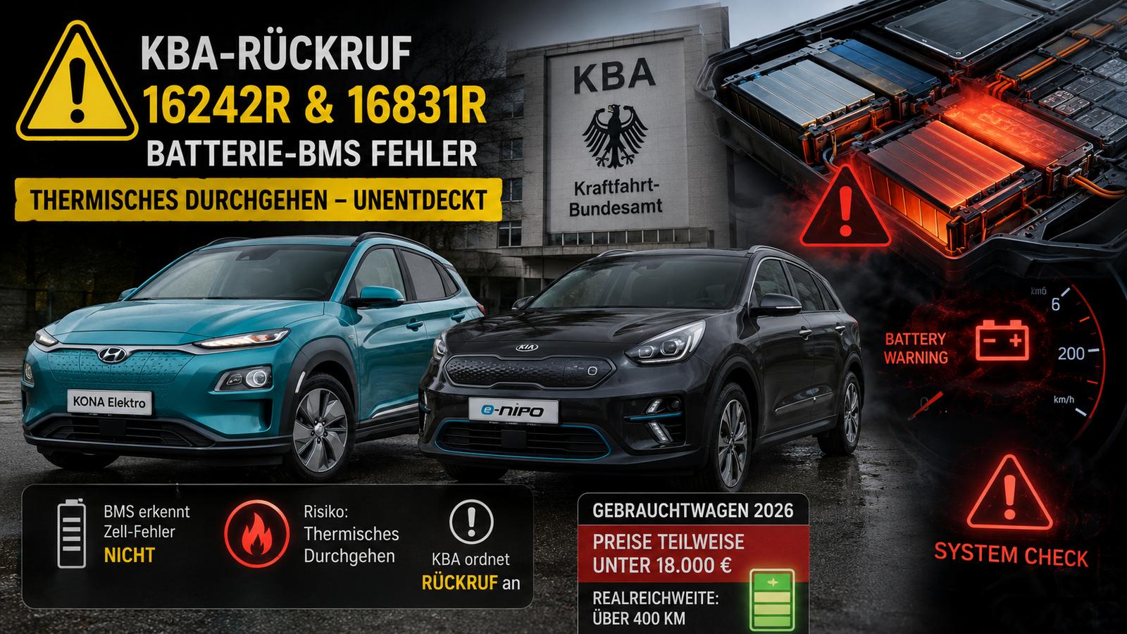 Warnung: Rückrufaktionen für Elektrofahrzeuge und Batterien