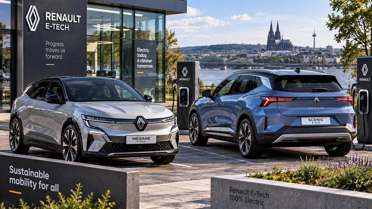 Renault-Ladestation am Fluss