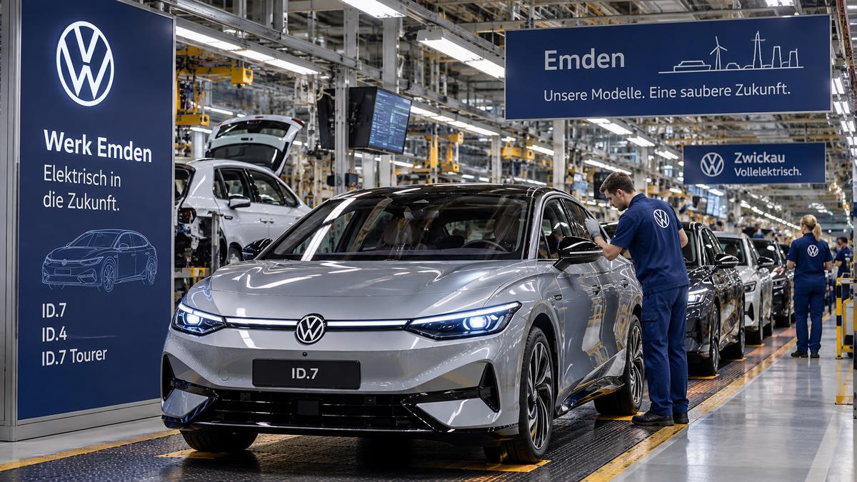 Электрическая линия Volkswagen в Эмдене