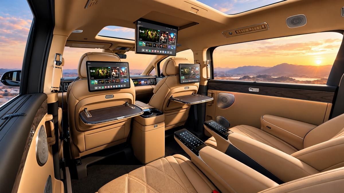Denza D9: Innenraum und Infotainment